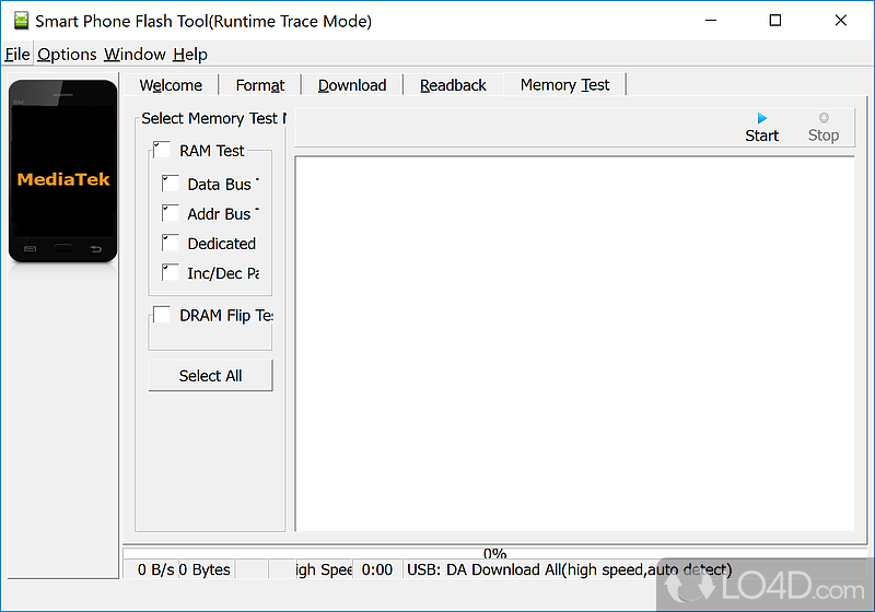 smart phone flash tool runtime trace mode download