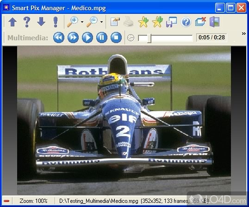 Image editing tools - Screenshot of Smart Pix Manager