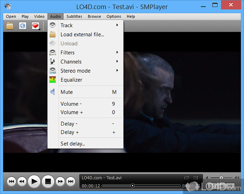 Media player with built-in codecs that plays all audio - Screenshot of SMPlayer Portable