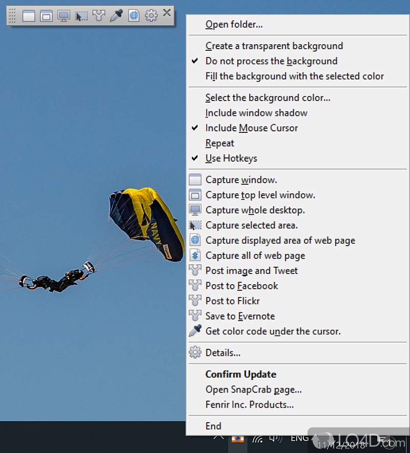 Powerful tool for taking screenshots - Screenshot of SnapCrab