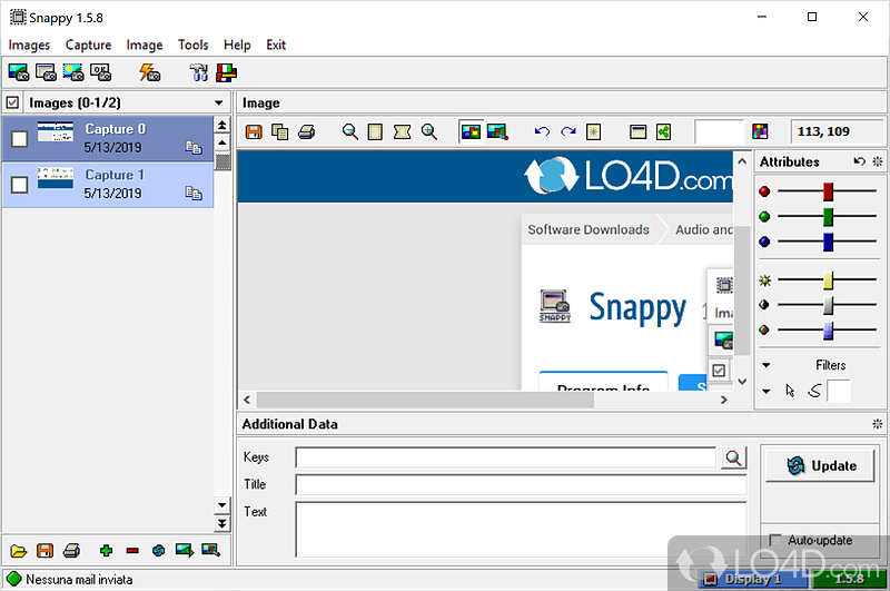 Grab any area of your desktop - Screenshot of Snappy