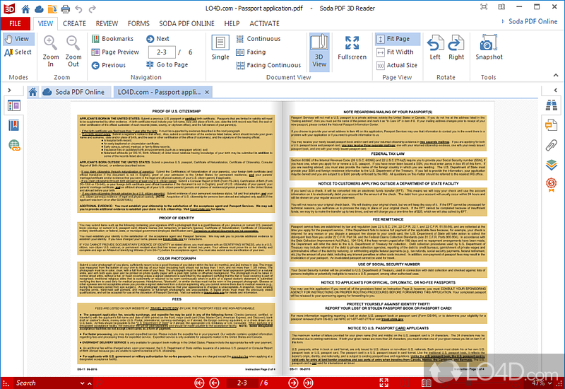 A free program for windows, by LULU Software - Screenshot of Soda PDF 3D Reader