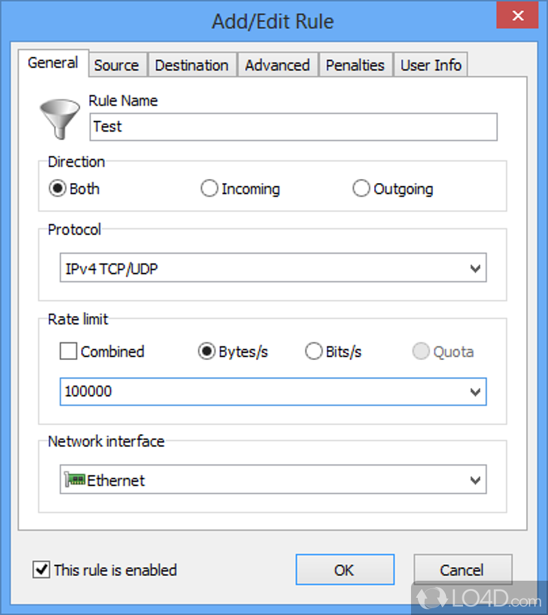 Traffic shaper offers bandwidth & QoS control - Screenshot of SoftPerfect Bandwidth Manager