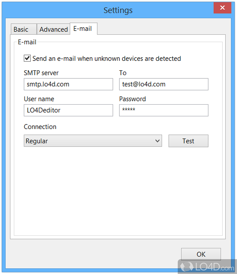 SoftPerfect WiFi Guard Portable: Detection - Screenshot of SoftPerfect WiFi Guard Portable