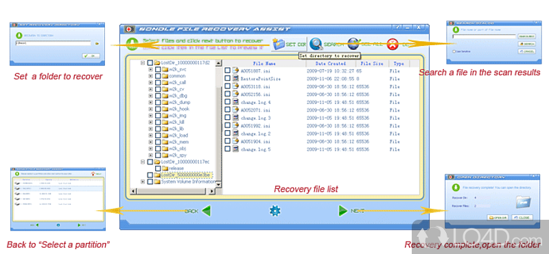 Data recovery app that lets you select the drive that you want to scan - Screenshot of File Recovery Assist