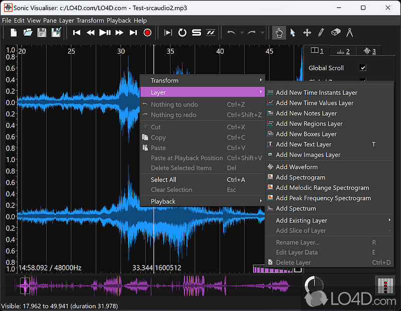 sonic visualiser filter