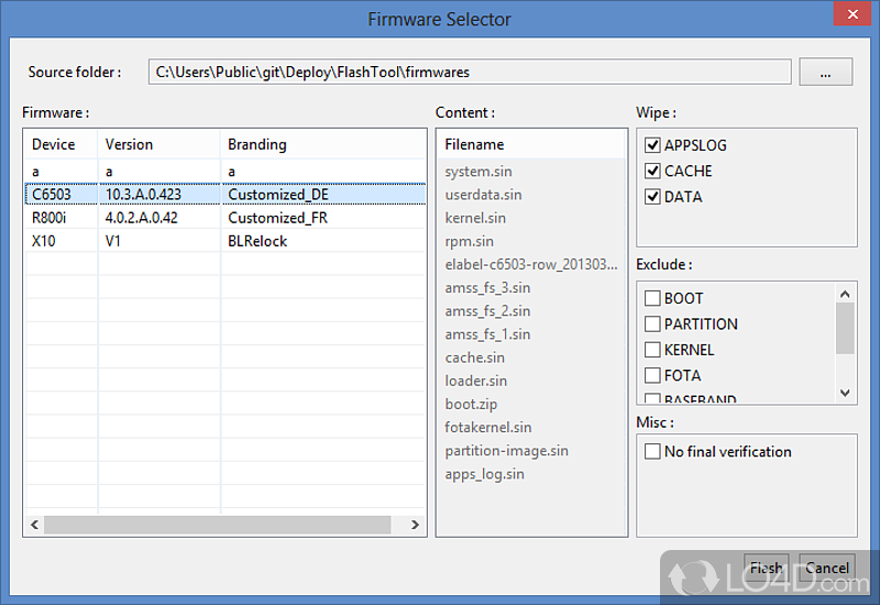 Firmware write. Sony Flashtool. Sony mobile flasher.