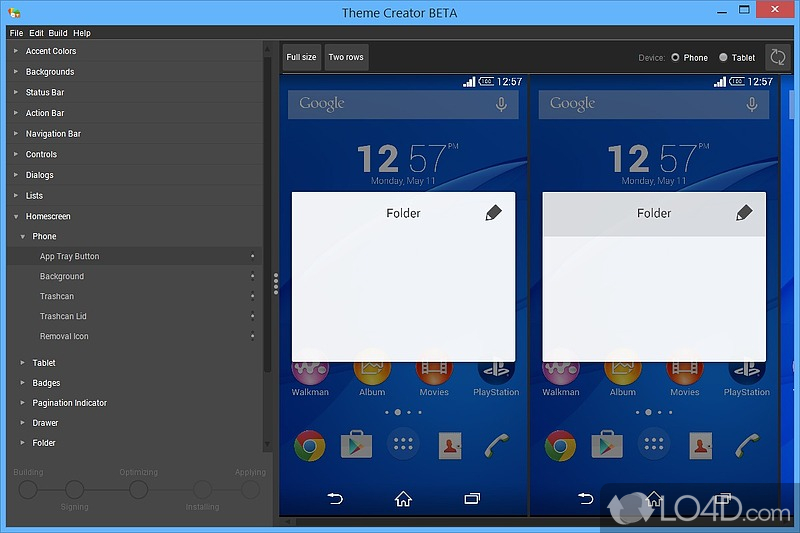 Sony Theme Creator for Xperia for Windows - LO4D.com