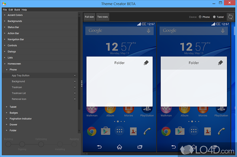 Sony Theme Creator for Xperia screenshot