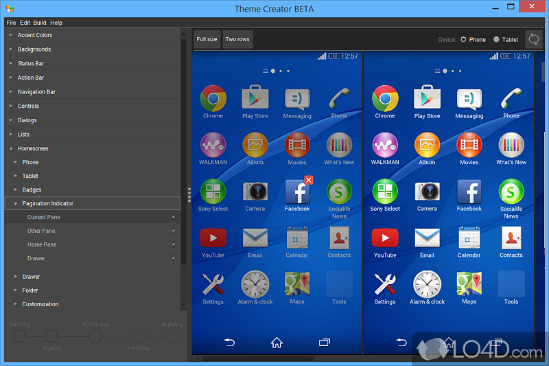 Sony Theme Creator for Xperia screenshot