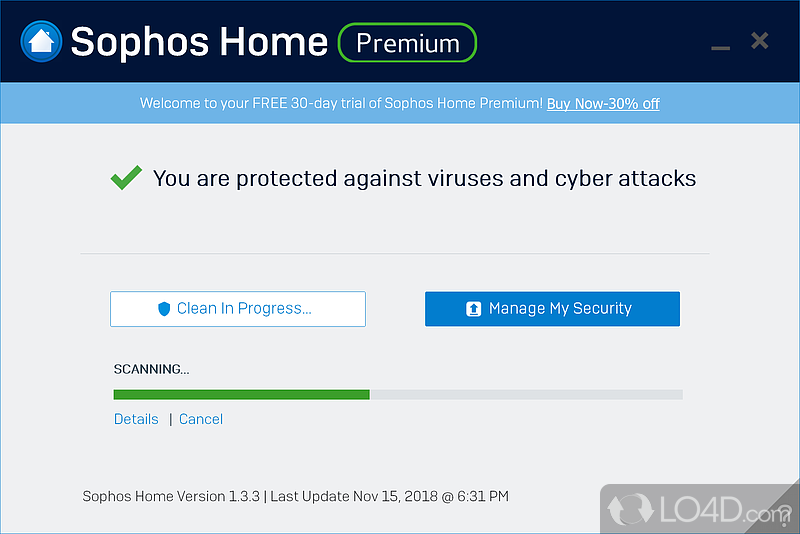 Can be installed on multiple computers - Screenshot of Sophos Home