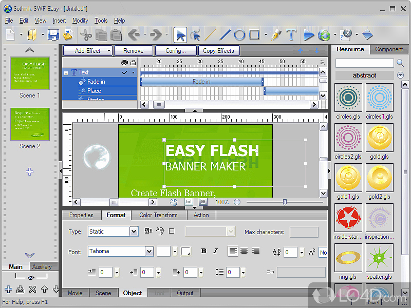 Quick and Easy Flash Maker - Screenshot of SWF Easy
