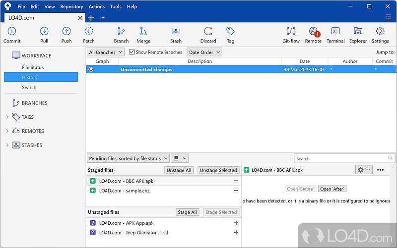Reliable tool for developers - Screenshot of SourceTree