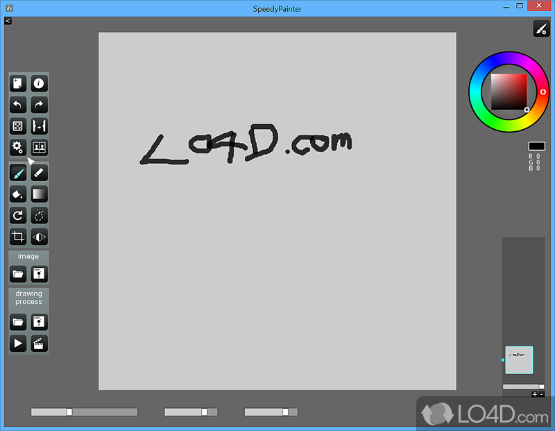 Fun and interactive interface - Screenshot of Speedy Painter