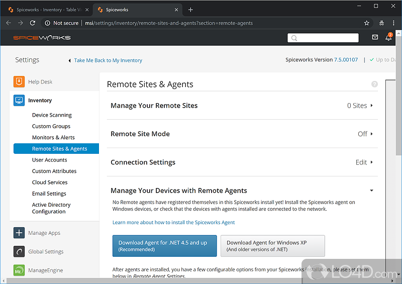 Troubleshoot network issues - Screenshot of Spiceworks