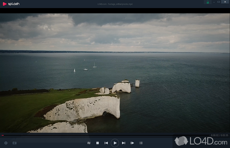 Enjoy watching HD movies with this compact and stylish video player - Screenshot of Splash