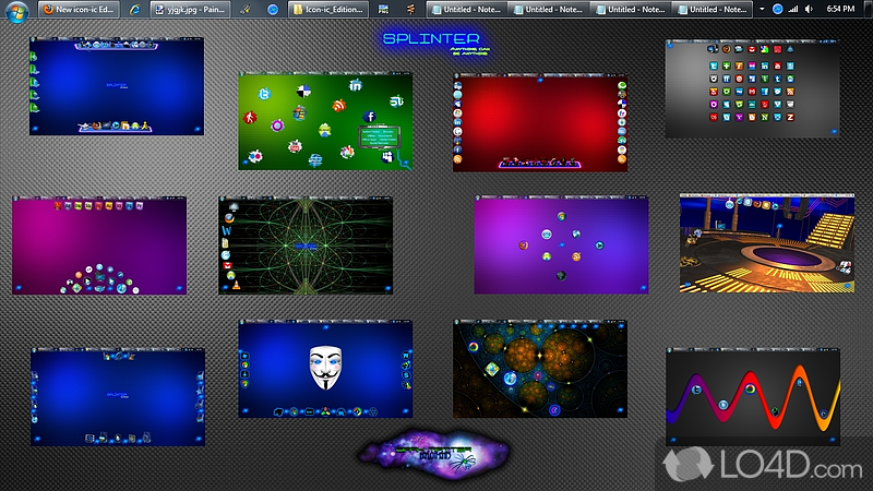 Full customizable desktop with built-in programming language - Screenshot of Splinter