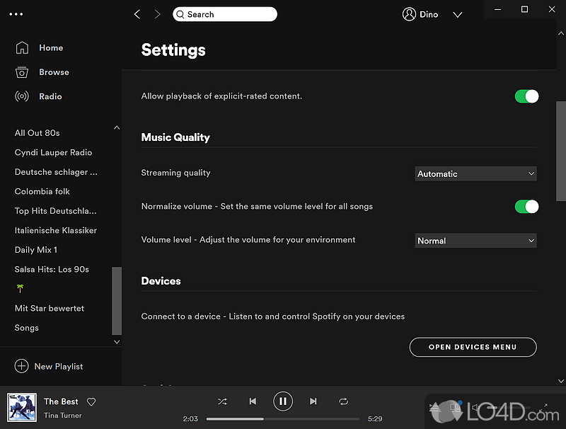 Spotify: Music apps - Screenshot of Spotify
