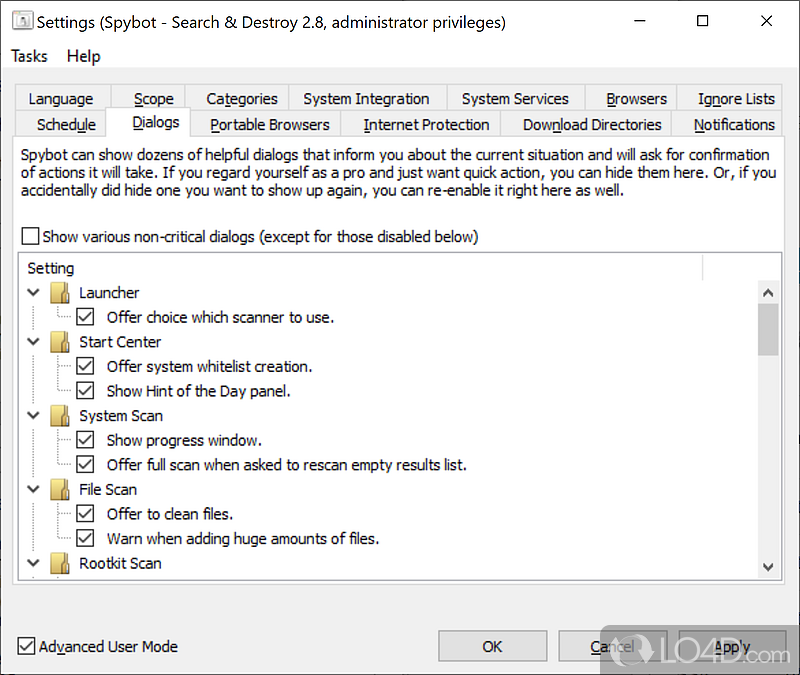 Viruses designed to gather personal information - Screenshot of SpyBot Search & Destroy