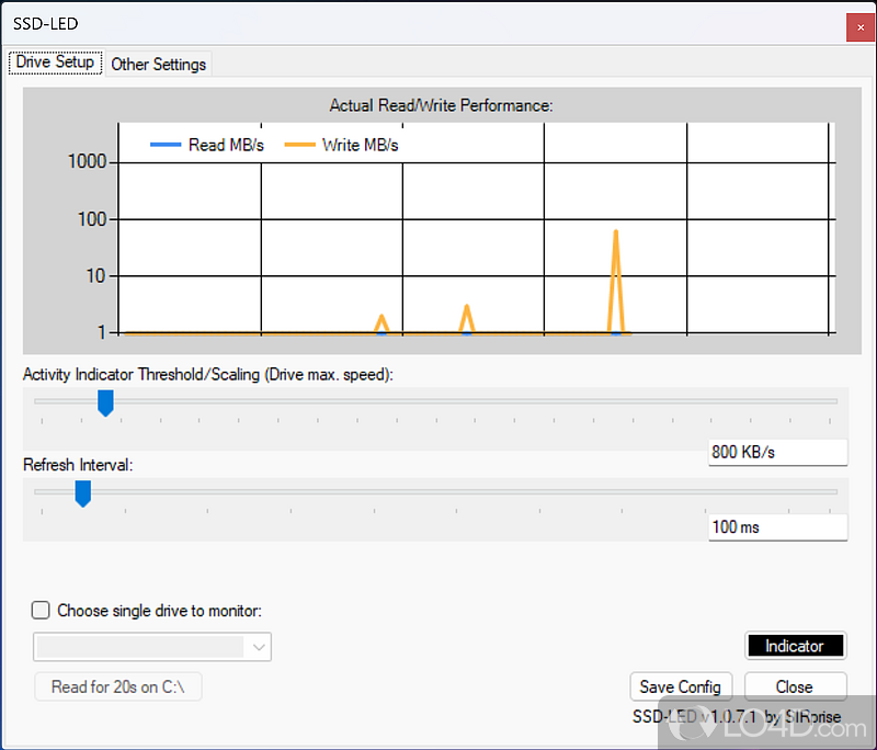 The tray LED indicator is the star of the show - Screenshot of SSD-LED