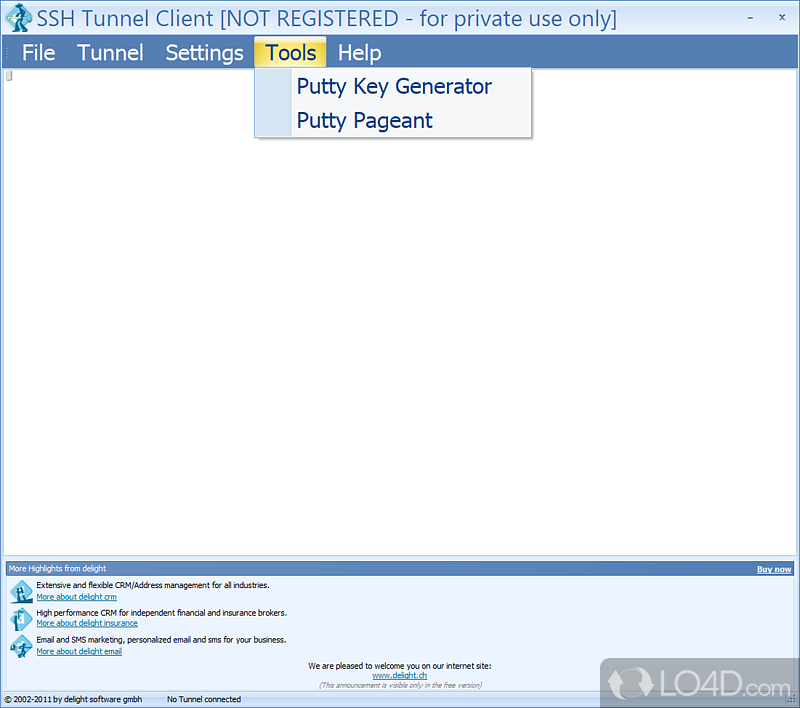 SSH Tunnel Client screenshot