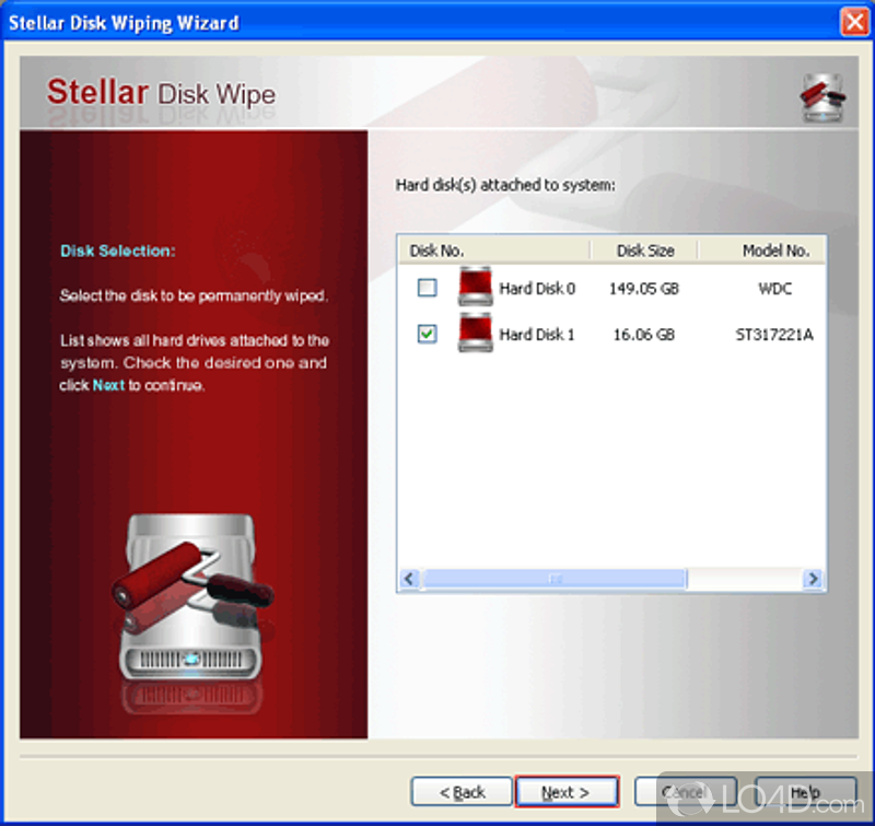 Shred files, folders and drives - Screenshot of Stellar Wipe
