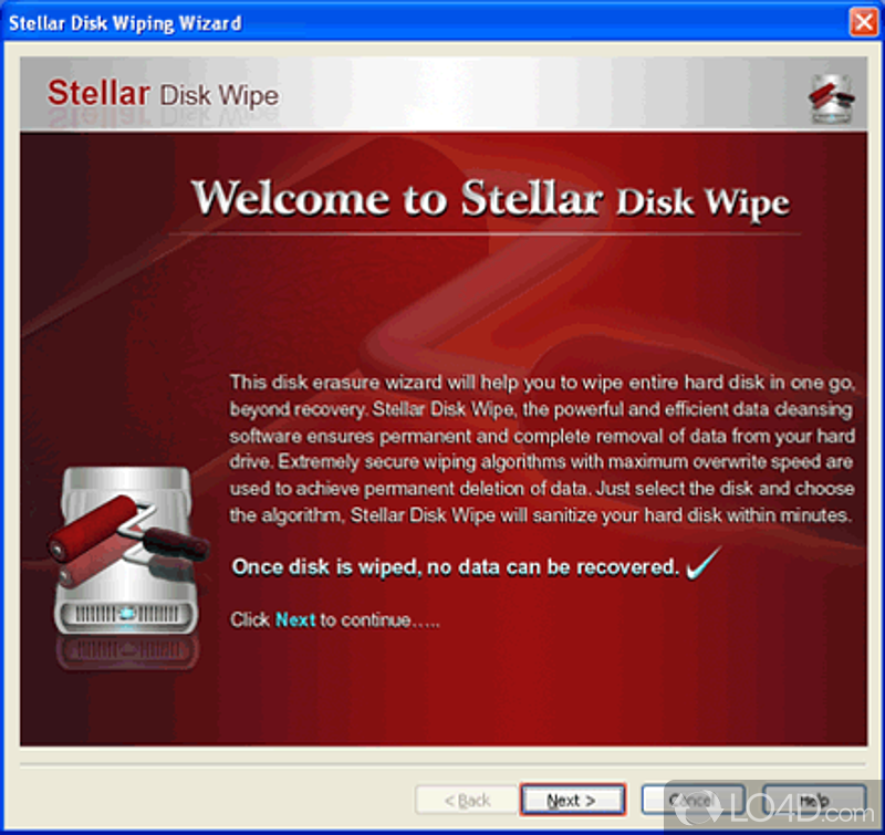 Completely erase files from hard drive, making them impossible to recover - Screenshot of Stellar Wipe