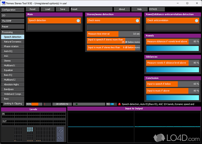 A wide array of features packed in a user-friendly interface - Screenshot of Stereo Tool