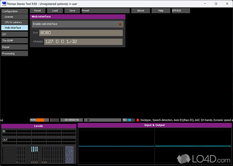 Up and improve the quality of sound transmission - Screenshot of Stereo Tool