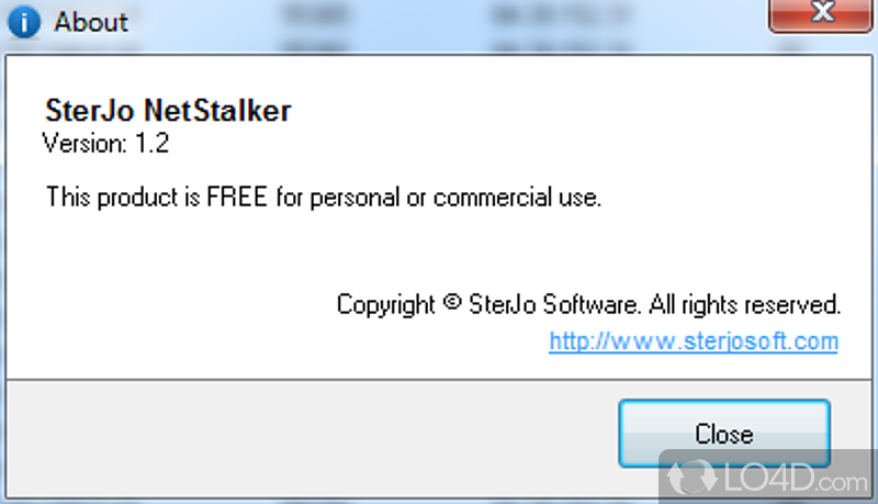 Hassle-free installation - Screenshot of SterJo NetStalker