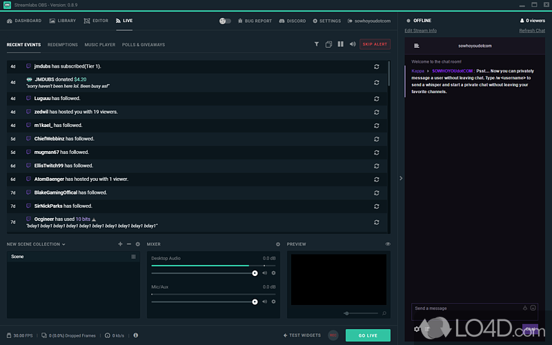 streamlabs obs support