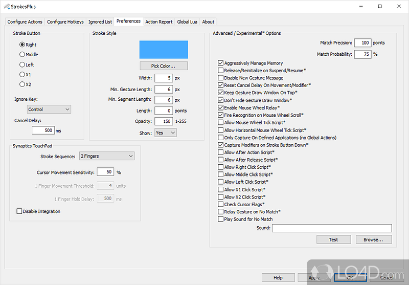 StrokesPlus screenshot