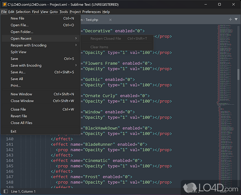Getting started with a sleek code editor - Screenshot of Sublime Text