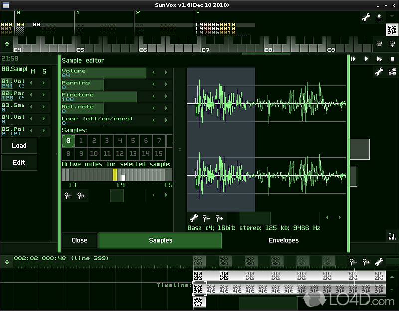 side chain sunvox