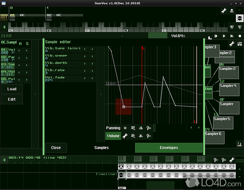 makeing instruments in sunvox