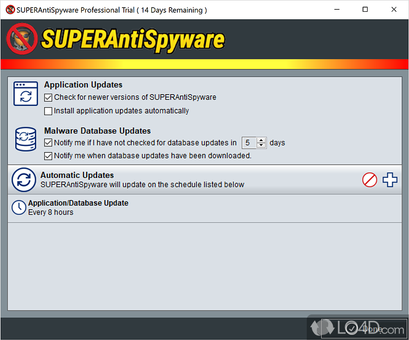 Detects & Removes Millions of Malicious Threats - Screenshot of SUPERAntiSpyware Pro