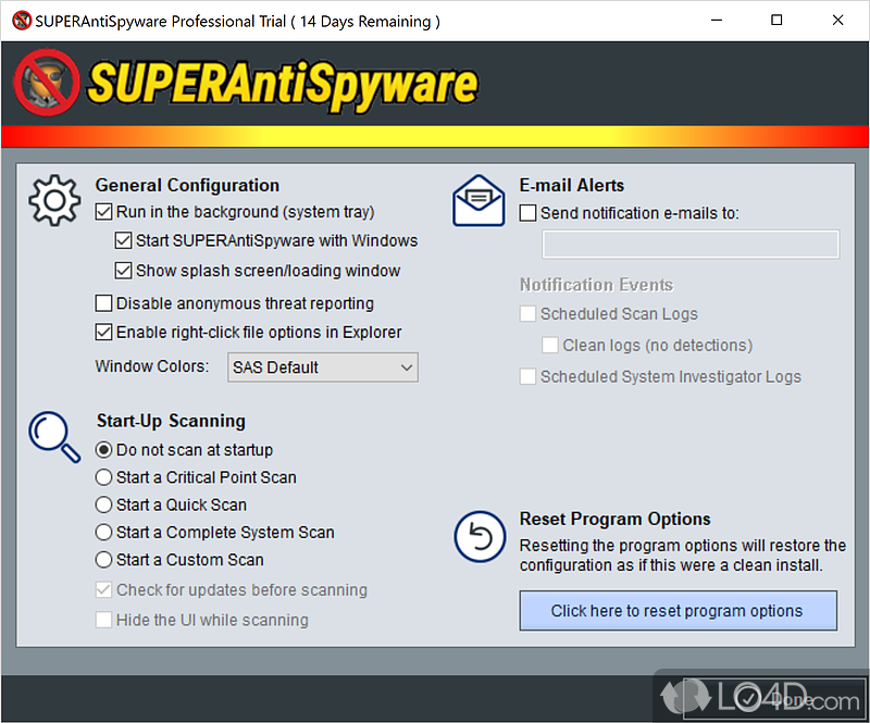 SUPERAntiSpyware Pro: Malware - Screenshot of SUPERAntiSpyware Pro
