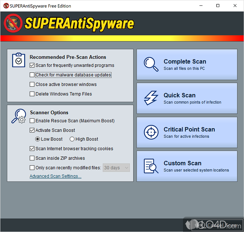 download superantispyware database definitions updates