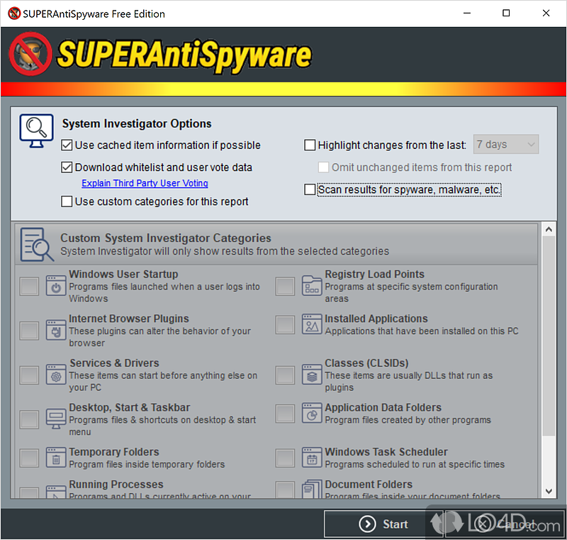 SUPERAntiSpyware Free: Adware - Screenshot of SUPERAntiSpyware Free