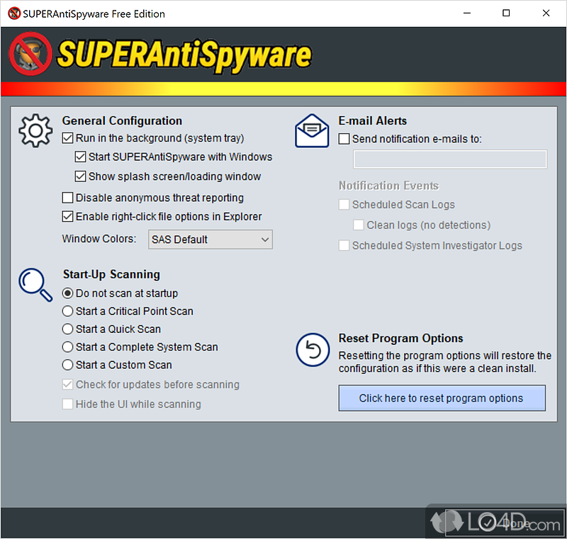 Real-Time Protection - Screenshot of SUPERAntiSpyware Free