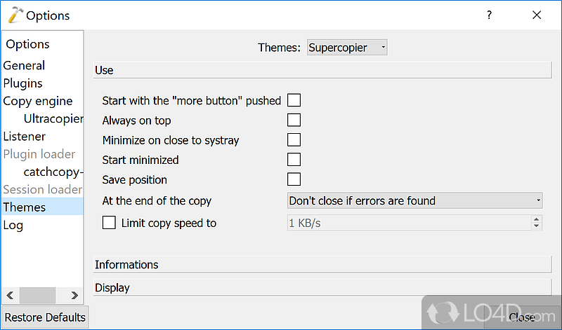 An overall reliable and flexible file copy app - Screenshot of Supercopier