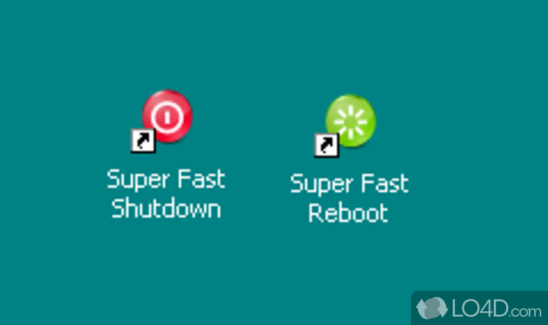 SuperFast Shutdown: User interface - Screenshot of SuperFast Shutdown