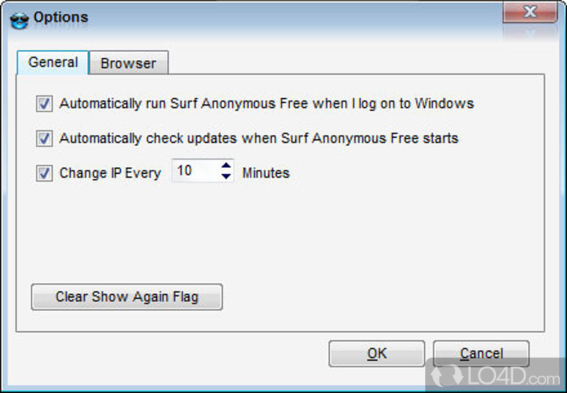 Surf Anonymous Free: A U.S. proxy - Screenshot of Surf Anonymous Free