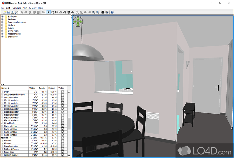 Now you can arrange and make plans for a house - Screenshot of Sweet Home 3D