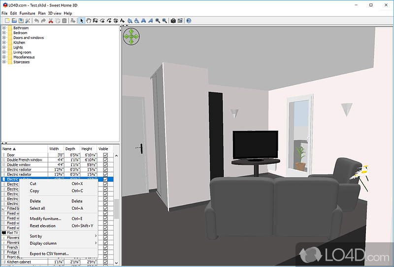 Design your ideal home on your PC - Screenshot of Sweet Home 3D