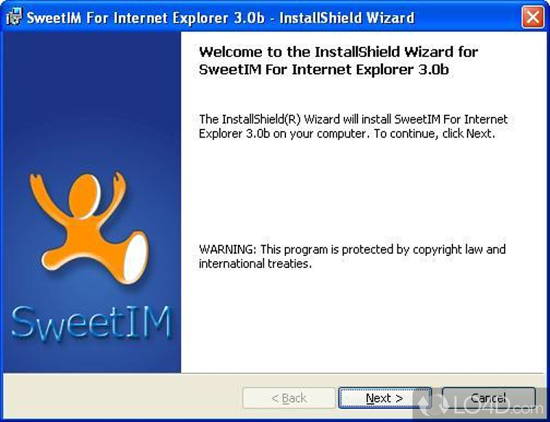 SweetIM for Messenger: User interface - Screenshot of SweetIM for Messenger