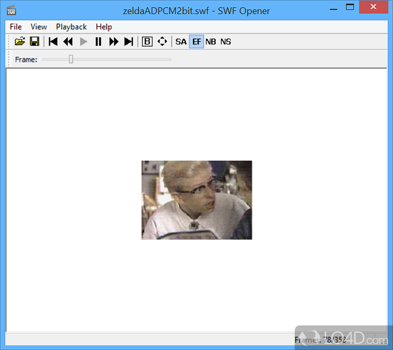 Media player strictly dedicated to opening SWF files - Screenshot of SWF Opener