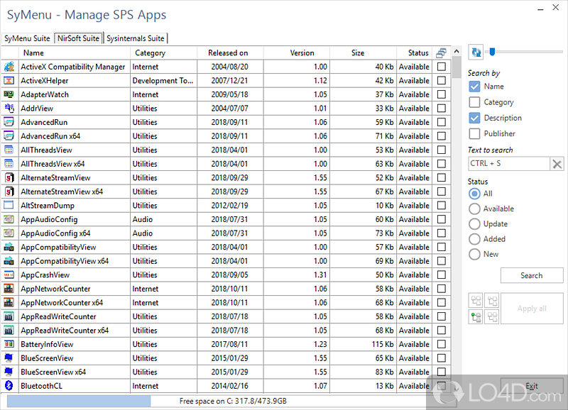 SyMenu 8.0.8738 download the last version for windows