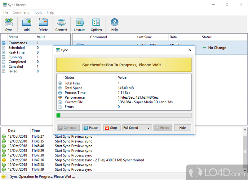 File and folder synchronization tool with NAS support - Screenshot of Sync Breeze
