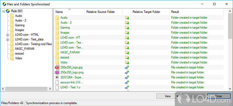 A useful array of features and options for files, including the ability to automate the synchronizing - Screenshot of SyncFolders